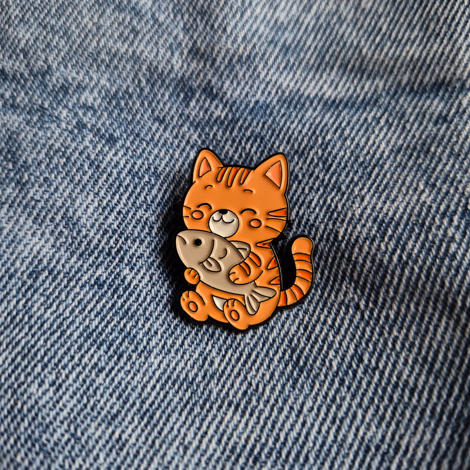 Pin Gato Naranja